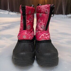 Northside Thermolite Winter Snow Boots Pink Toddler Size 6 Waterproof Zip Front